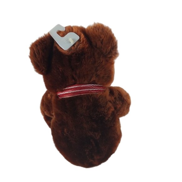 Valentines Day Brown Teddy Bear W/Red Heart Plush 16" Stuffed Animal - Picture 5 of 6